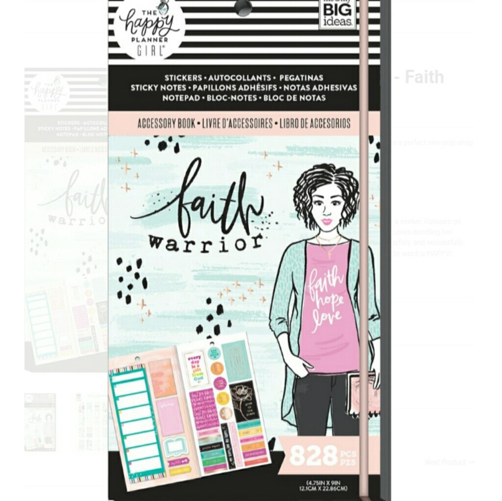 Faith Warrior Accessory Book The Happy Planner New